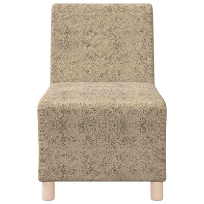 Poltrona em camurça artificial 55 cm cinzento-claro