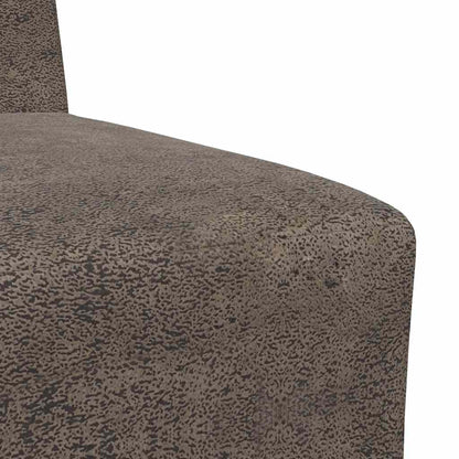 Armchair in faux suede 55 cm dark grey