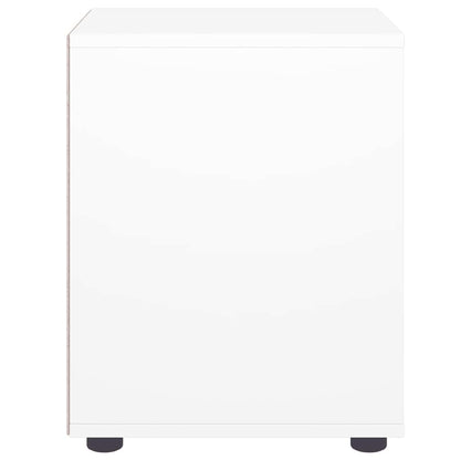 VISNES bedside table made of white wood 45x40x50cm