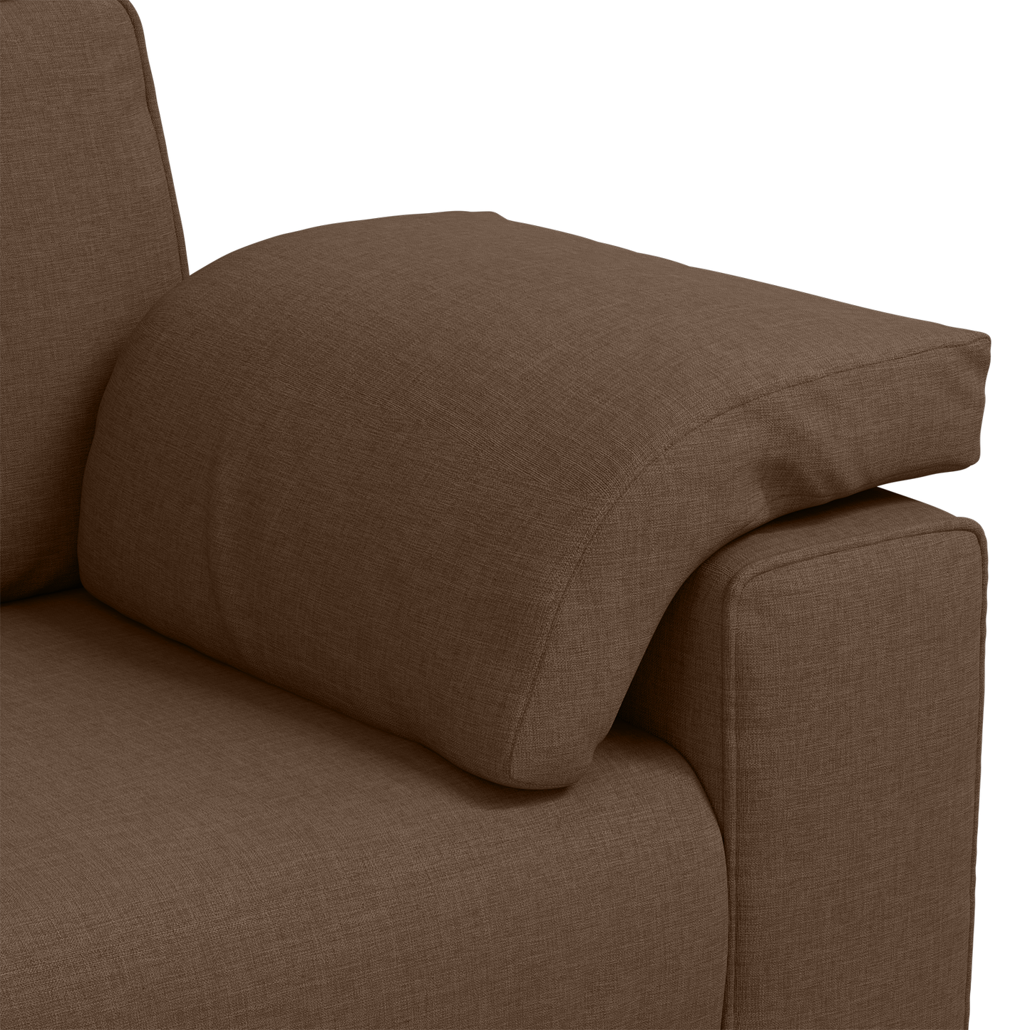 Sofá Loveseat vidaXL Castanho 120 cm em Tecido