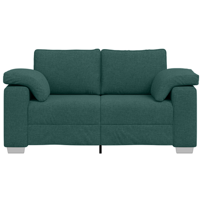 Sofá-Casal VidaXL Verde Escuro 120 cm em Tecido
