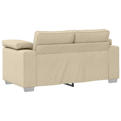 Sofá Loveseat vidaXL Creme 120 cm em Tecido