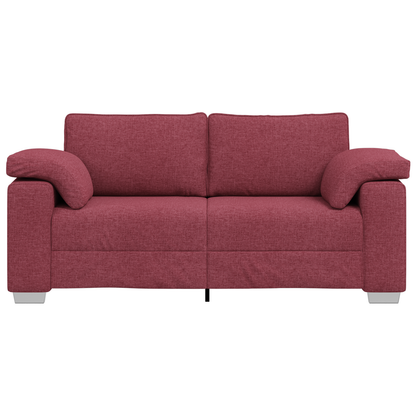 Sofá Loveseat Vermelho Vinho 140 cm Tecido