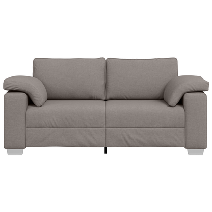 Sofá Loveseat vidaXL Taupe 140 cm em Tecido