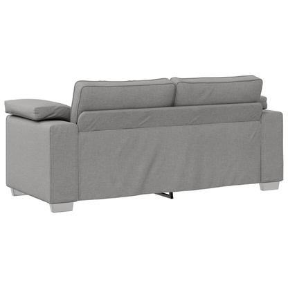 Sofá Loveseat vidaXL Cinza Nuvem 140 cm em Tecido