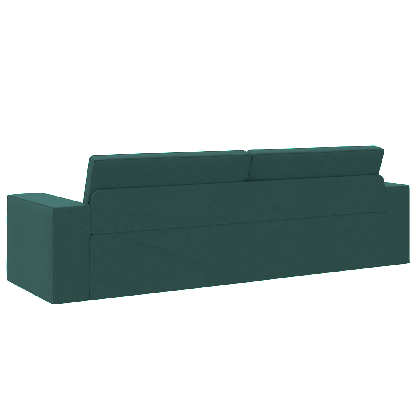 Sofá Cama de Chão 2 em 1 Verde Escuro 245x150x60.5 cm