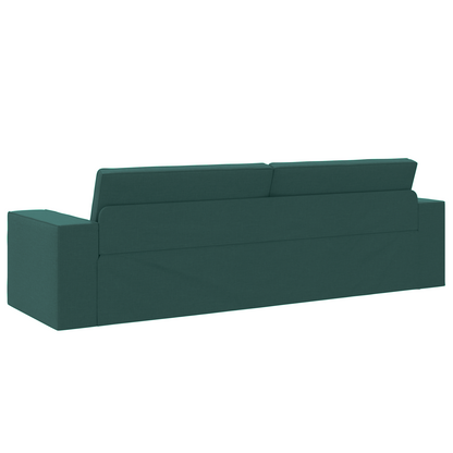Sofá Cama de Chão 2 em 1 Verde Escuro 245x150x60.5 cm