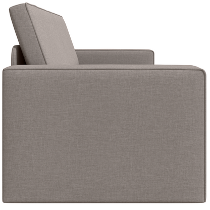 Sofá-Cama de Chão 2 em 1 Taupe 245x150x60.5 cm Tecido