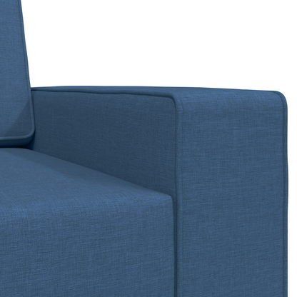 Sofá Cama de Chão 2 em 1 Azul 245x150x60,5 cm Tecido