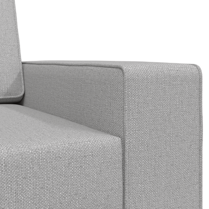 Sofá Cama 2-em-1 Cinza Nuvem 245x150x60.5 cm Tecido