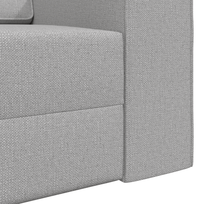 Sofá Cama 2-em-1 Cinza Nuvem 245x150x60.5 cm Tecido