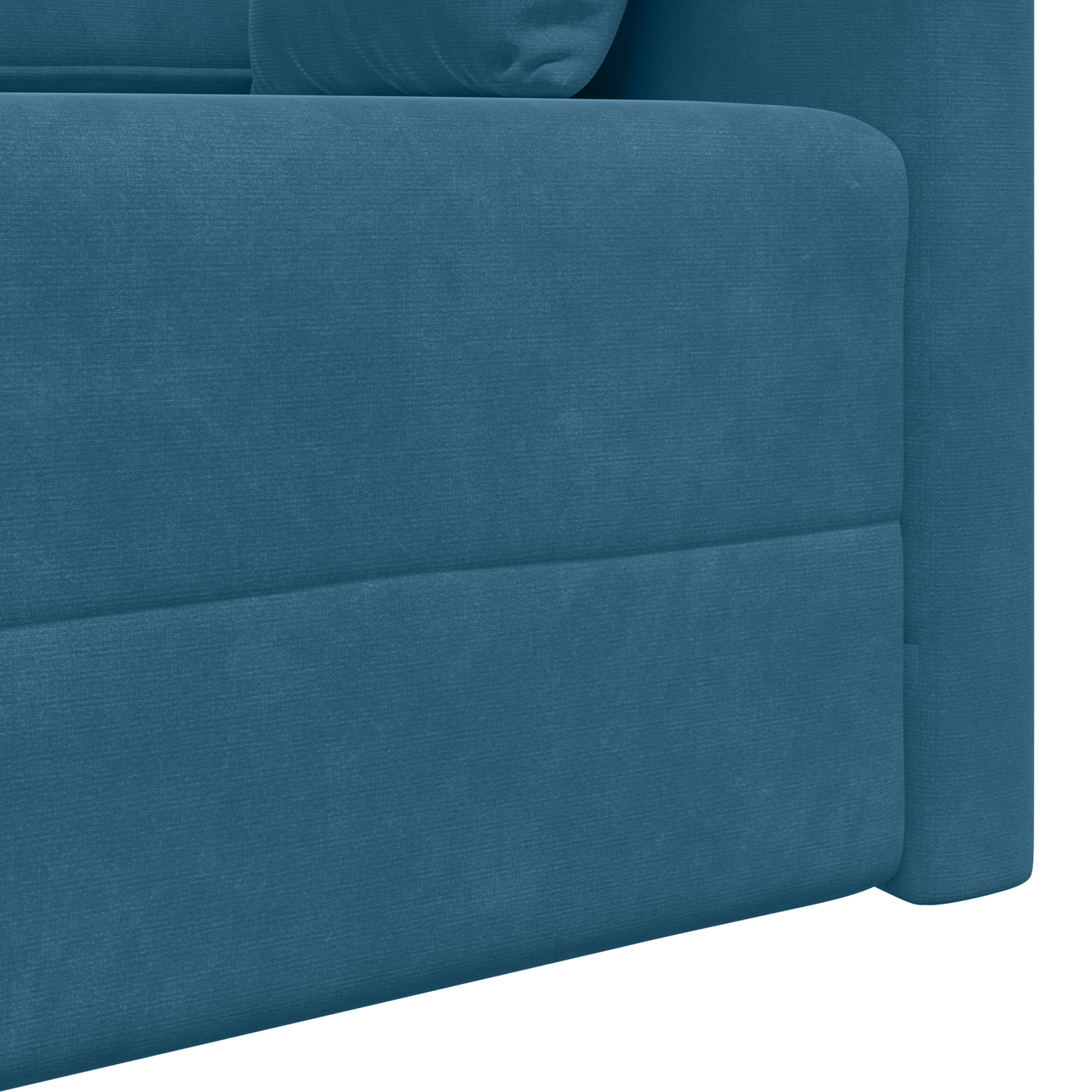 Sofá Cama 2 em 1 Azul 213x144x60 cm Veludo