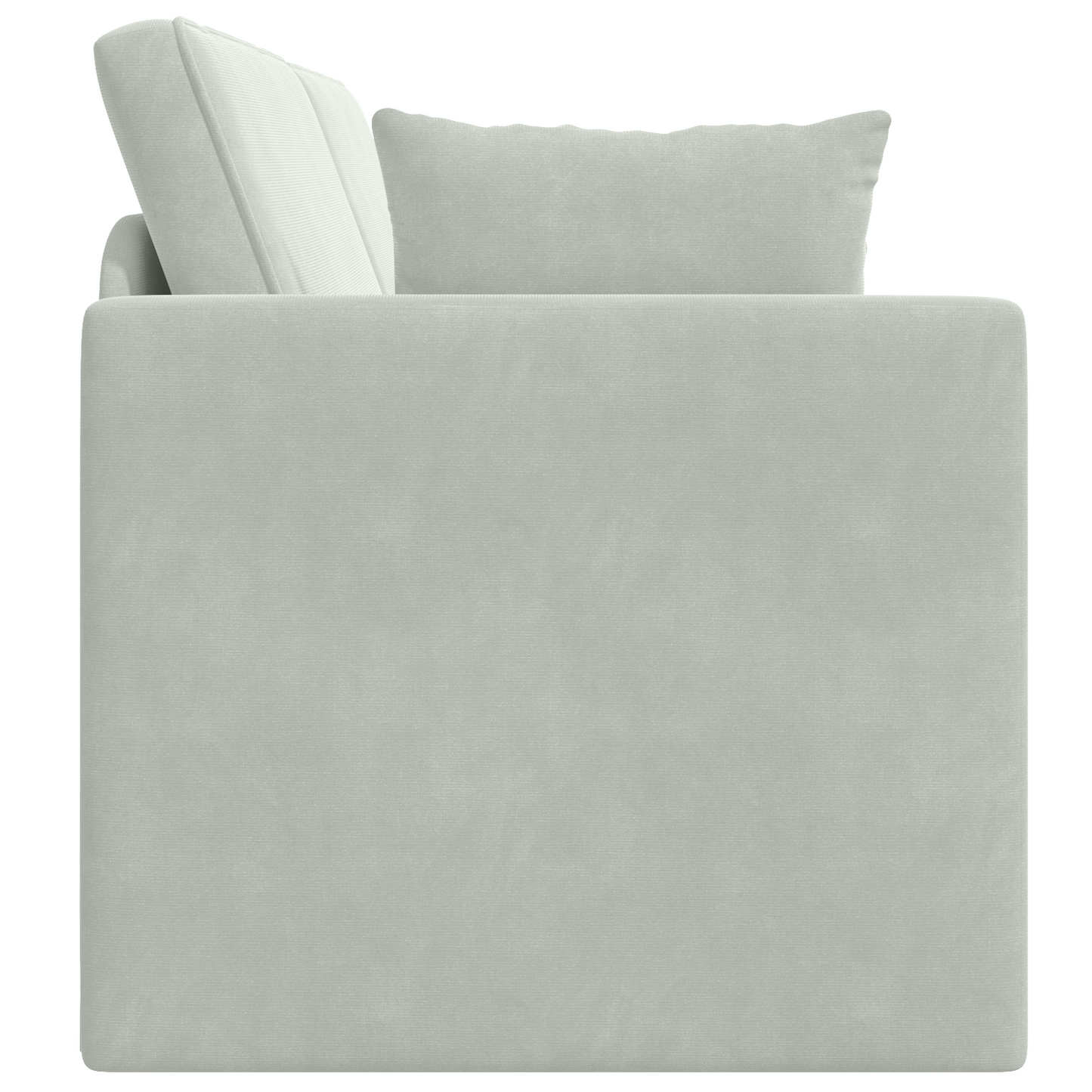Sofá Cama de Chão 2-em-1 Cinza Claro 213x144x60 cm Veludo