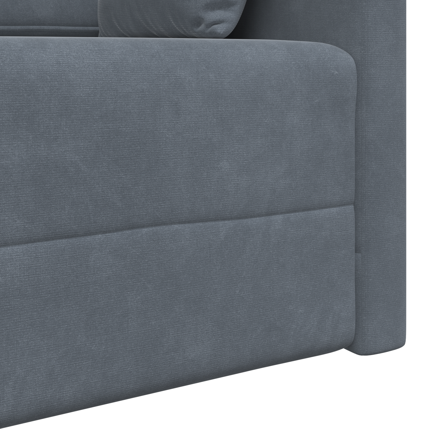 Sofá Cama 2 em 1 Cinza Escuro 213x144x60 cm Veludo
