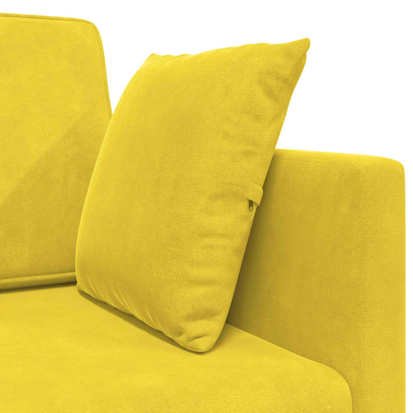 Sofá-Cama de Chão 2 em 1 Amarelo 213x144x60 cm Veludo