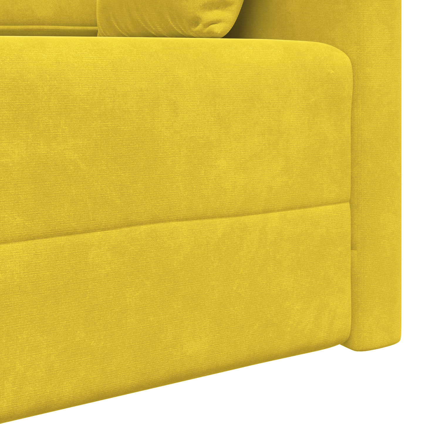 Sofá-Cama de Chão 2 em 1 Amarelo 213x144x60 cm Veludo