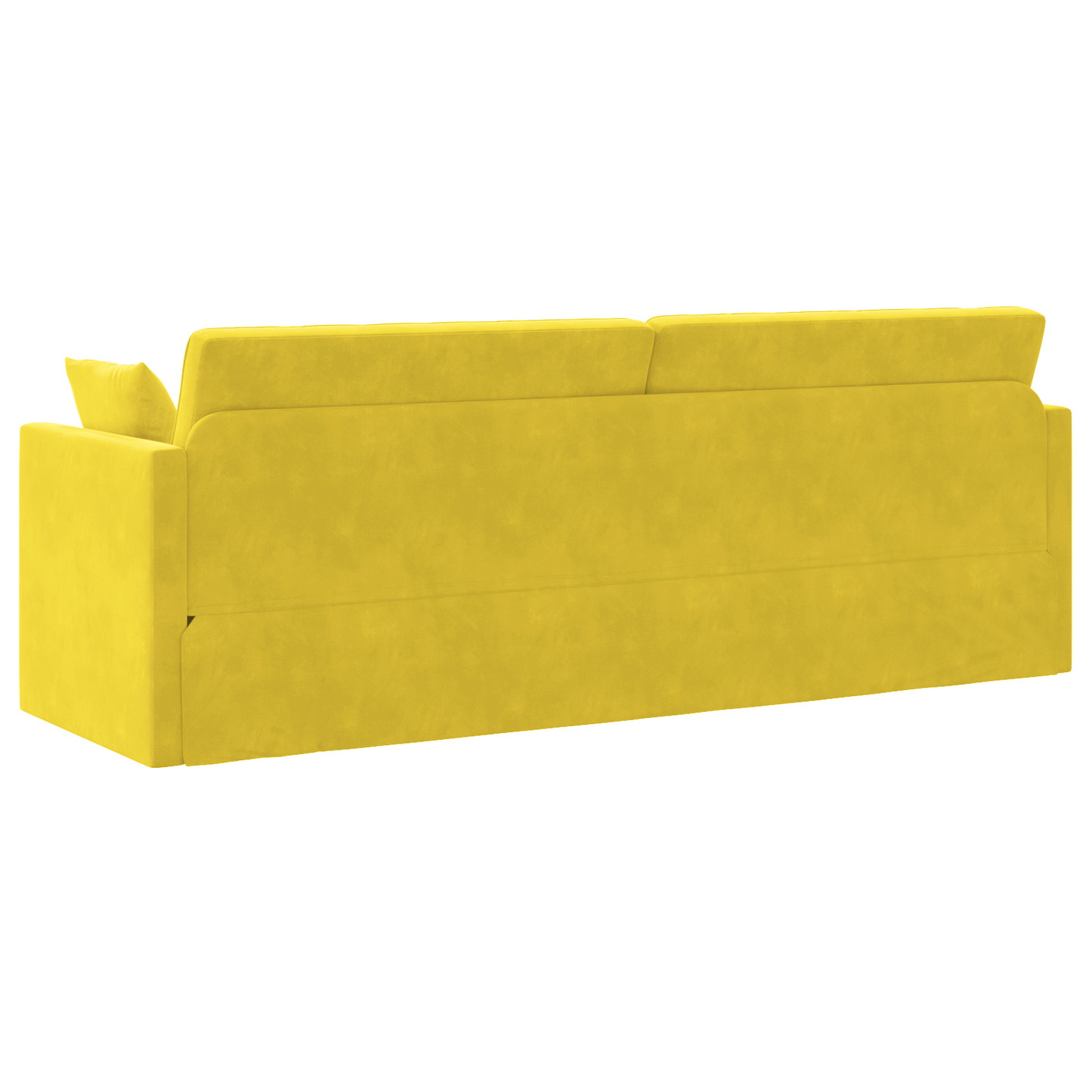 Sofá-Cama de Chão 2 em 1 Amarelo 213x144x60 cm Veludo