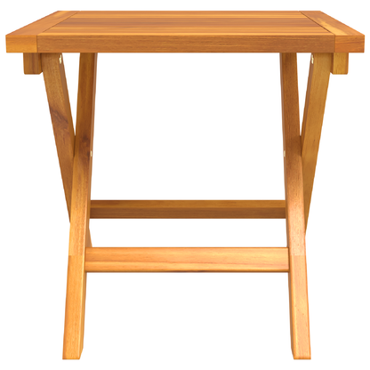 Conjunto de 3 Peças de Espreguiçadeira com Mesa Lateral em Madeira de Acácia