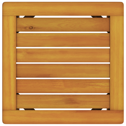 Espreguiçadeira com Mesa de Madeira Sólida de Acácia