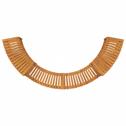 Surround para Hidromassagem Semicircular 272x120.5x55.5 cm Madeira Sólida de Acácia
