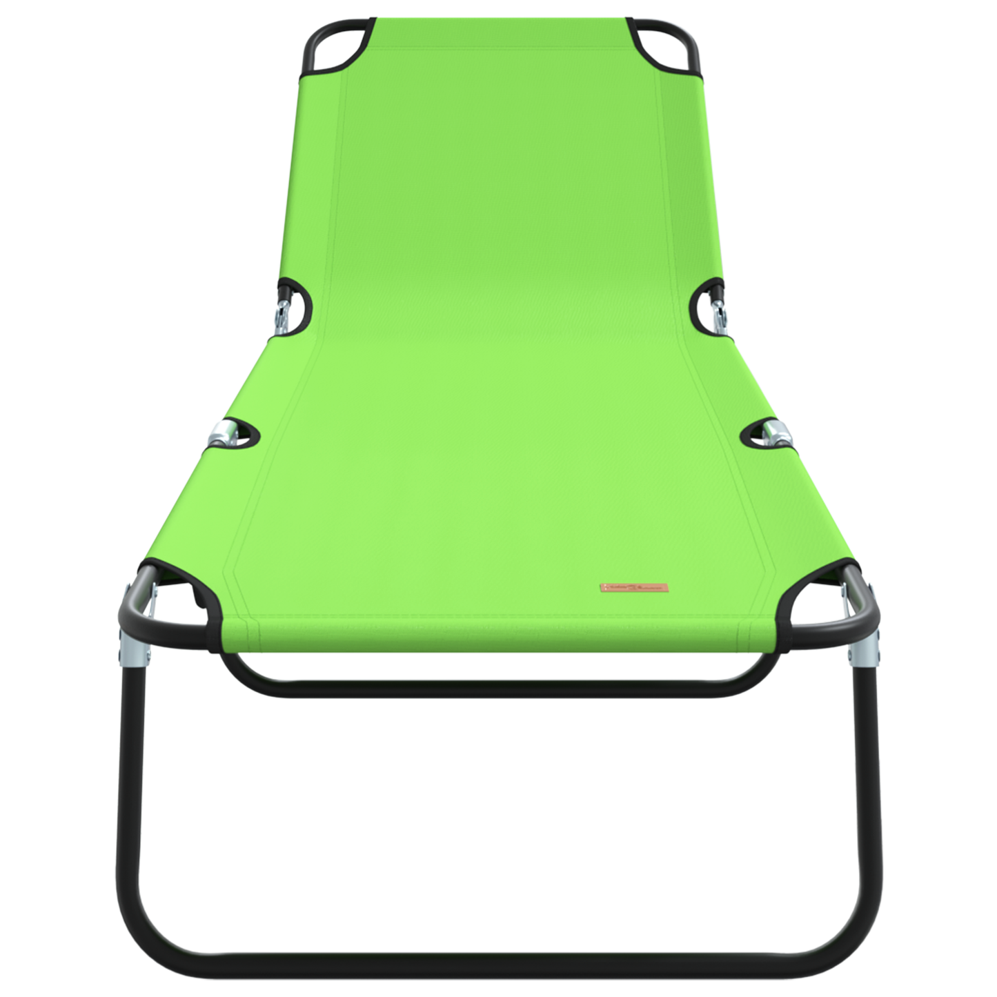 Espreguiçadeira Dobrável 2 pcs Verde Portátil Tecido Oxford 600D