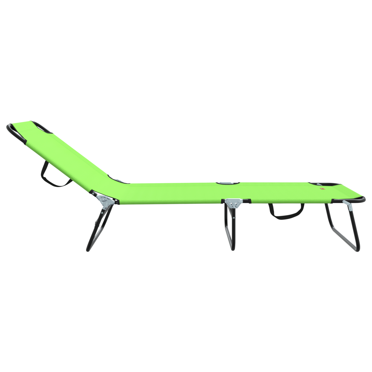 Espreguiçadeira Dobrável 2 pcs Verde Portátil Tecido Oxford 600D
