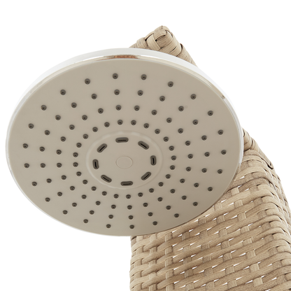 Chuveiro de Jardim Bege 60x80x214 cm Polyrattan
