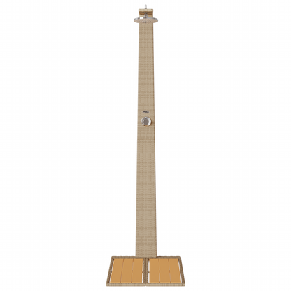 Chuveiro de Jardim Bege 60x80x214 cm Polyrattan