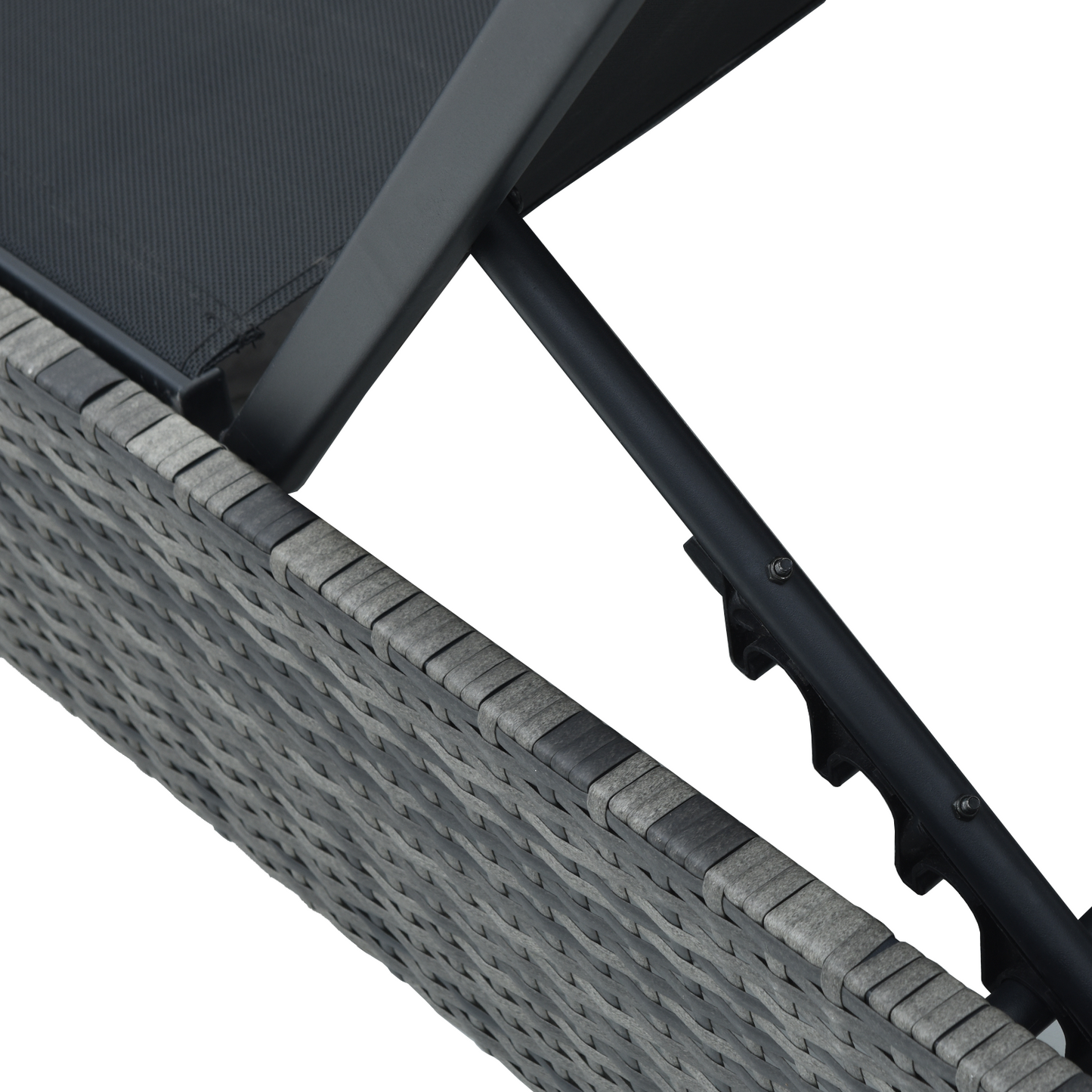 Espreguiçadeira VidaXL Cinza 60x200x27 cm Vime Sintético