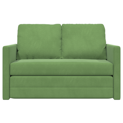 Sofá Loveseat Verde Claro Tecido, Madeira 2 Lugares Sofá Loveseat