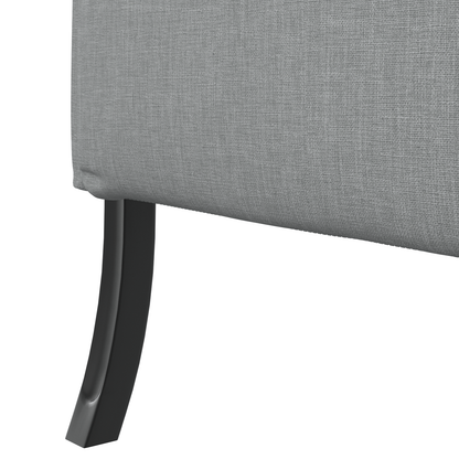 Sofá com Costas Altas Cinza Claro 109x56x121 cm Tecido