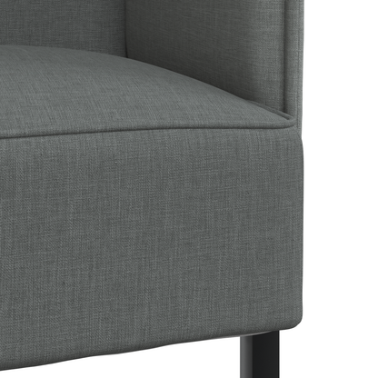 Sofá Highback Cinza Escuro 109x56x121 cm Tecido