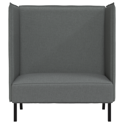 Sofá Highback Cinza Escuro 109x56x121 cm Tecido