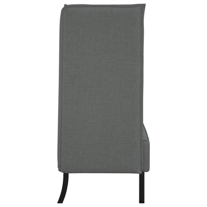 Sofá Highback Cinza Escuro 109x56x121 cm Tecido