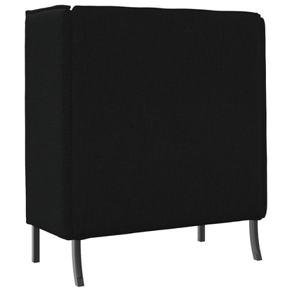 Sofá Alto Preto 109x56x121 cm Tecido