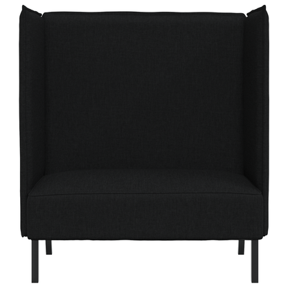 Sofá Alto Preto 109x56x121 cm Tecido