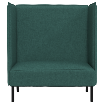Sofá Alto-Costura Verde Escuro 109x56x121 cm Tecido