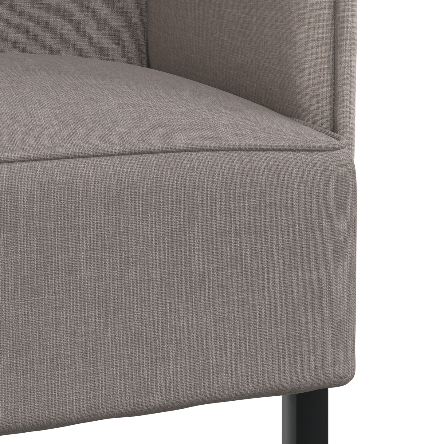 Sofá Alto Taupe 109x56x121 cm Tecido