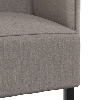 Sofá Alto Taupe 109x56x121 cm Tecido