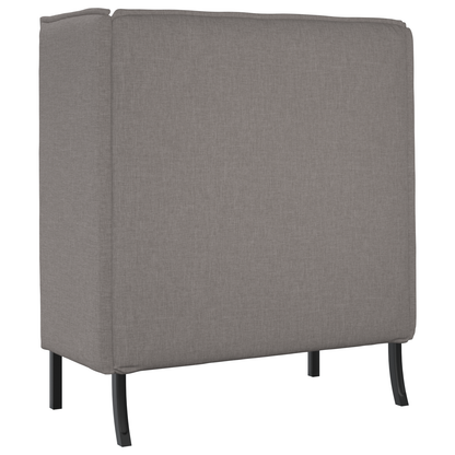 Sofá Alto Taupe 109x56x121 cm Tecido