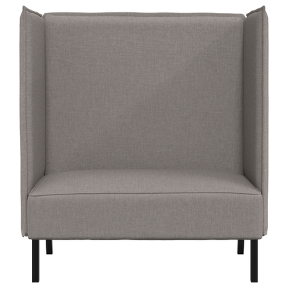 Sofá Alto Taupe 109x56x121 cm Tecido