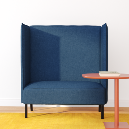 Sofá Alto Azul 109x56x121 cm Tecido