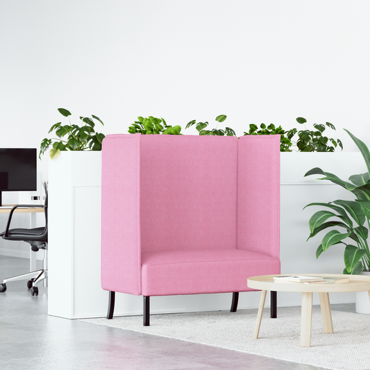 Sofá Alto Rosa 109x56x121 cm Tecido